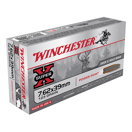 WIN SUPER-X 7.62X39 123GR POWER POINT 20/10 - Ammunition